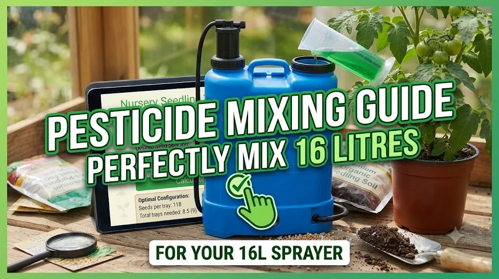 How to Mix Pesticide Correctly in a 16-Litre Sprayer