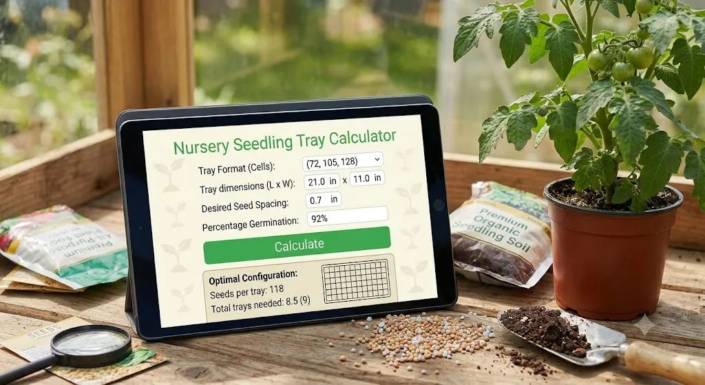 Nursery Seedling Tray Calculator